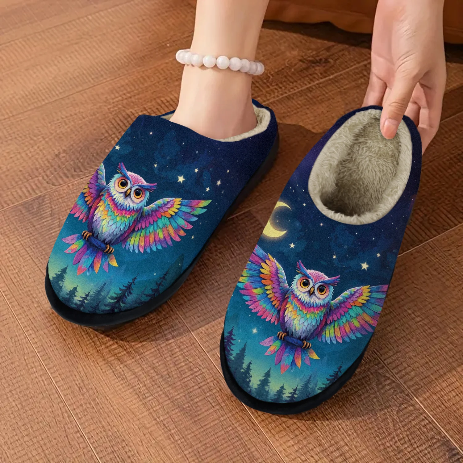 Colorful Owl House Slippers for Woman,Soft Memory Foam Womens Slippers Indoor/Outdoor,Comfy Fuzzy Slippers for Woman
Colorful Owl House Slippers for Woman,Soft Memory Foam Womens Slippers Indoor/Outdoor,Comfy Fuzzy Slippers for Woman