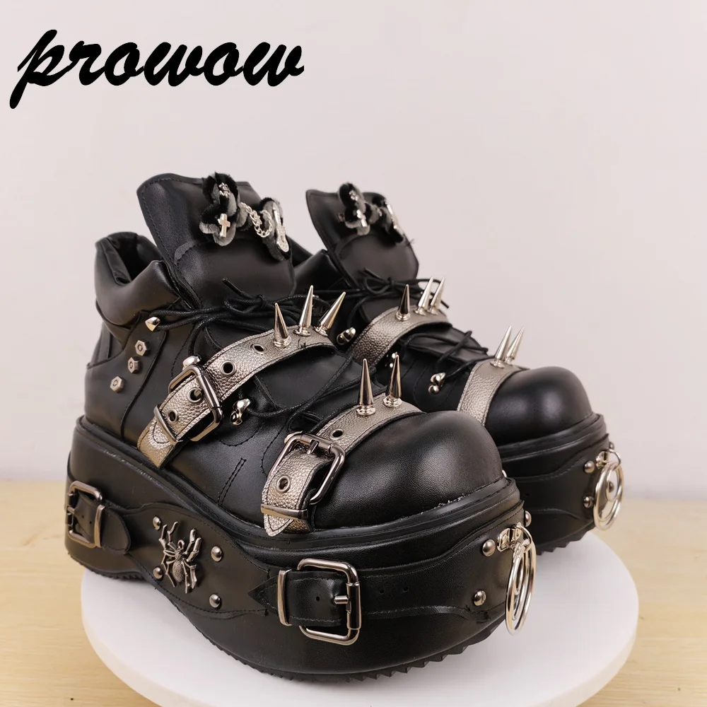 Черные ботинки на платформе с заклепками в стиле гот-панк, женская обувь без шнуровки, модная обувь с высоким берцем для вечеринки, банкета, 2025 Zapatos Para Mujere
Черные ботинки на платформе с заклепками в стиле гот-панк, женская обувь без шнуровки, модная обувь с высоким берцем для вечеринки, банкета, 2025 Zapatos Para Mujere