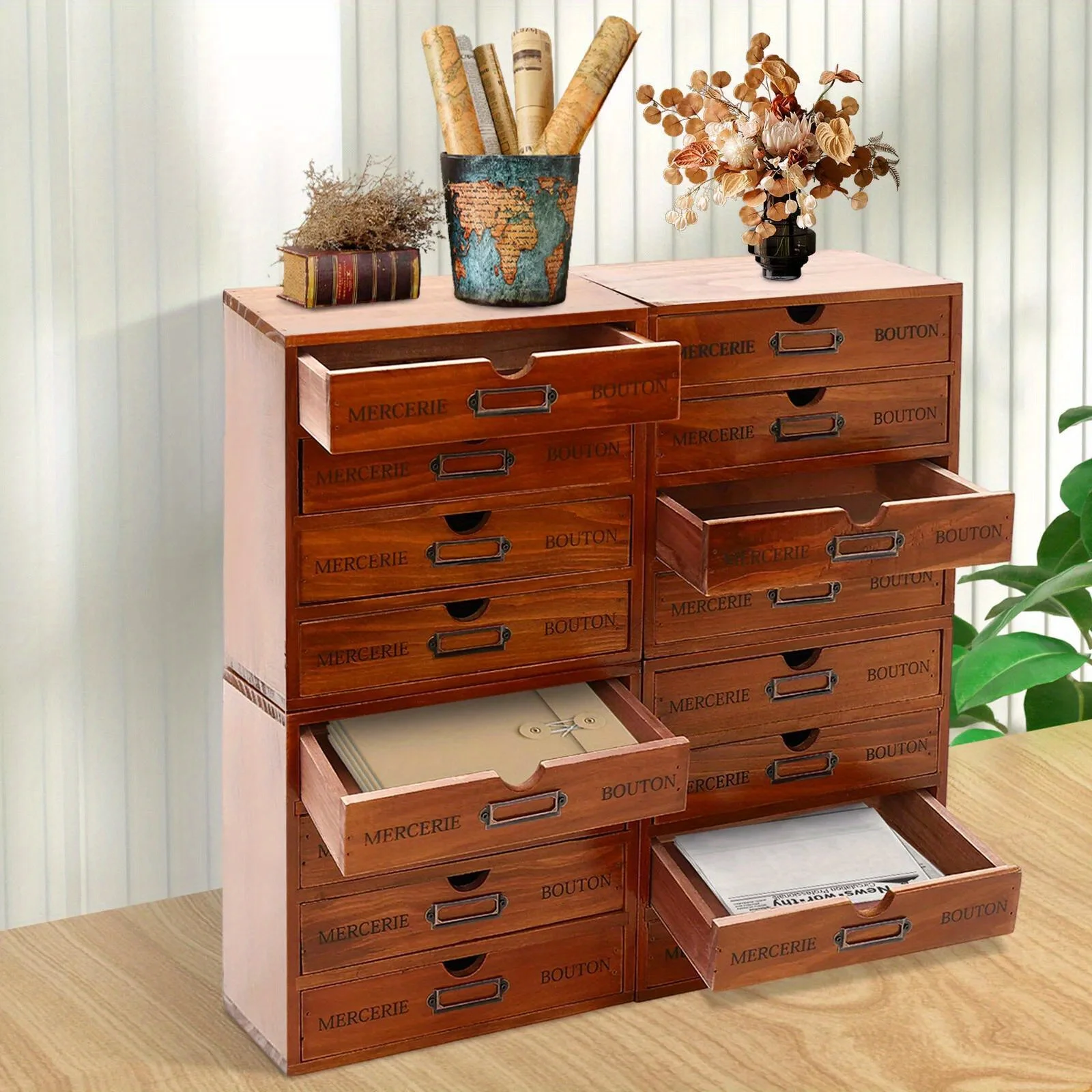 4Pcs Vintage Wooden Jewelry Box Organizer with Storage - Women's Gift & Holiday Decor Stand (Christmas)
4Pcs Vintage Wooden Jewelry Box Organizer with Storage - Women's Gift & Holiday Decor Stand (Christmas)