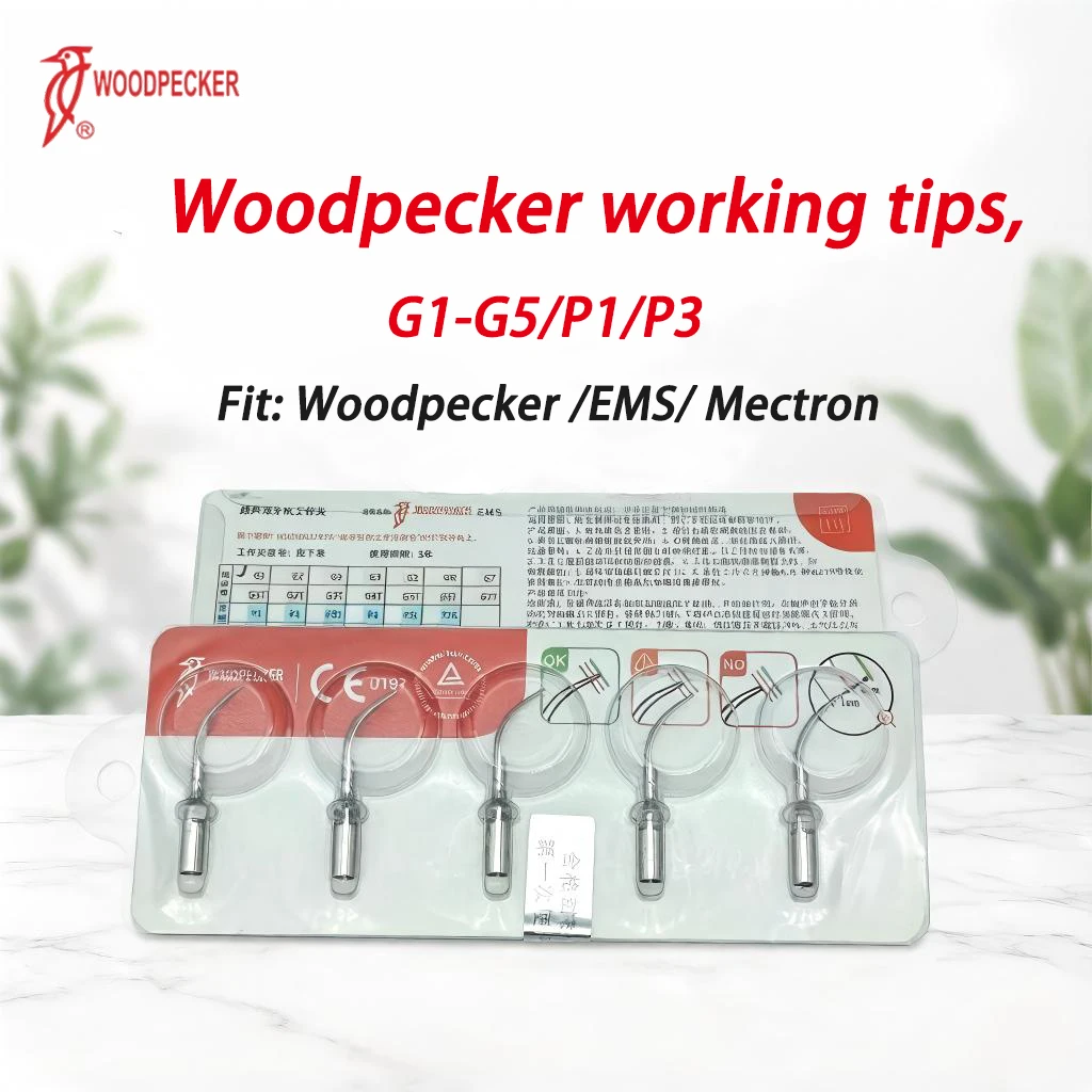Woodpecker Dental G1 G2 G3 G4 G5 P1 P3 Ultrasonic Scaler Tips for EMS UDS Scalers and Handpieces
Woodpecker Dental G1 G2 G3 G4 G5 P1 P3 Ultrasonic Scaler Tips for EMS UDS Scalers and Handpieces