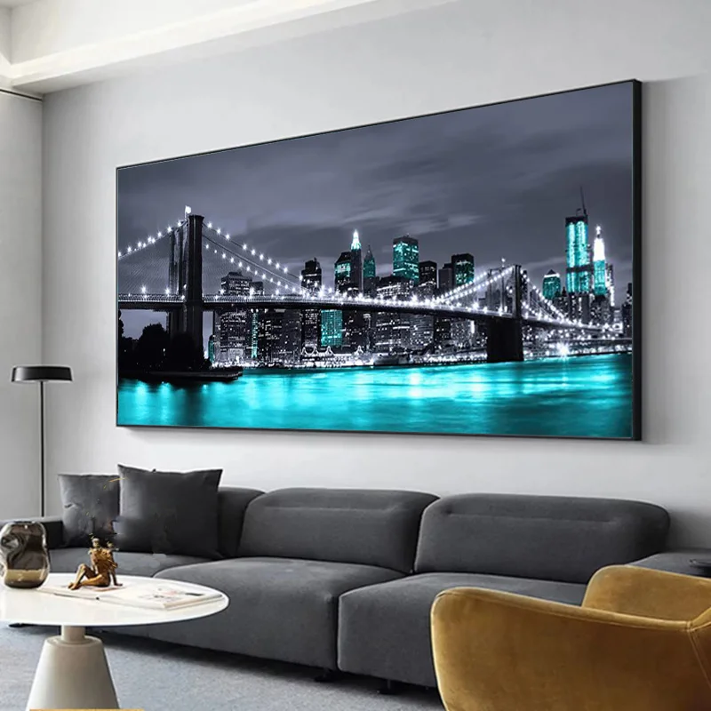 Frameless Modern Cityscape Canvas Wall Art Nighttime Skyline, High-Quality Print for Living Room, Bedroom Decor, Urban Landscape
Frameless Modern Cityscape Canvas Wall Art Nighttime Skyline, High-Quality Print for Living Room, Bedroom Decor, Urban Landscape