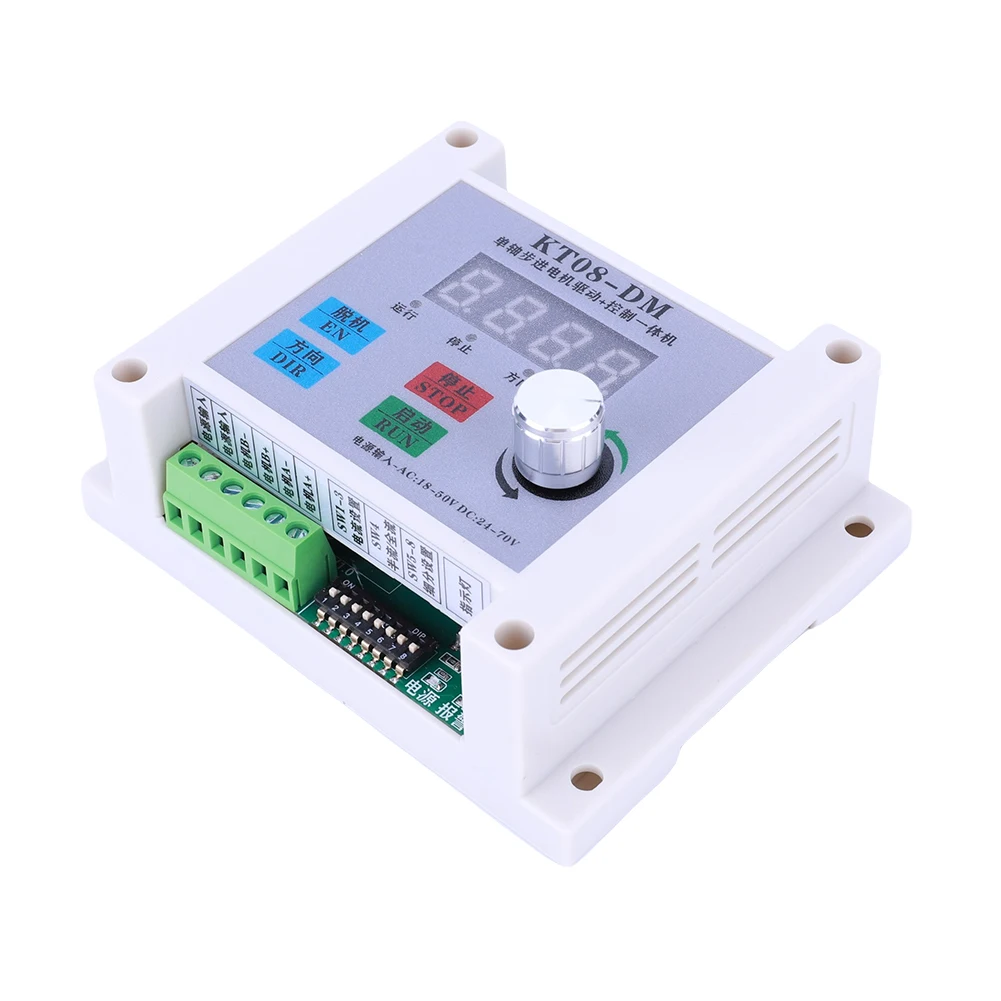 KTO8-DM Pulse Generator Stepper Motor Driver Controller Stepless Speed Single-axis Digital Stepper Driver for Engraving Machine
KTO8-DM Pulse Generator Stepper Motor Driver Controller Stepless Speed Single-axis Digital Stepper Driver for Engraving Machine