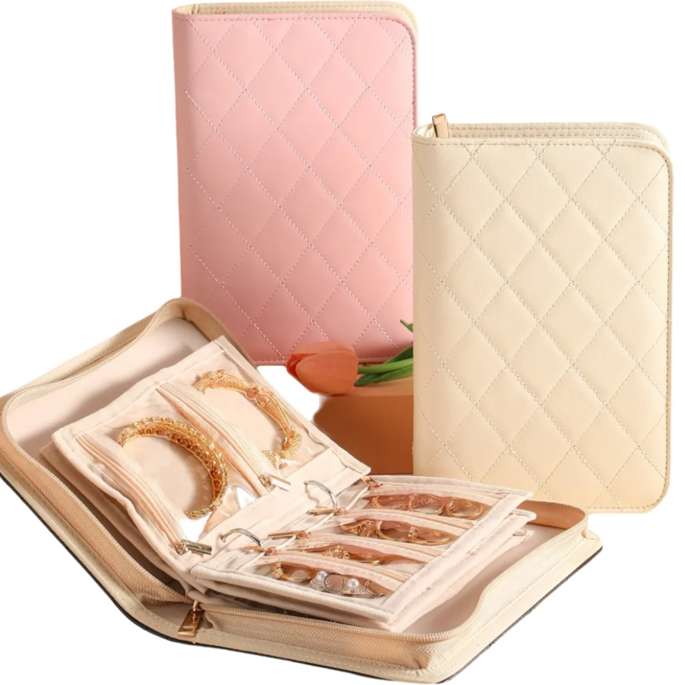 Large Capacity Jewelry Storage Book PU Leather Transparent Pockets Jewelry Organizer Bag Detachable Pages Velvet with Zipper
Large Capacity Jewelry Storage Book PU Leather Transparent Pockets Jewelry Organizer Bag Detachable Pages Velvet with Zipper