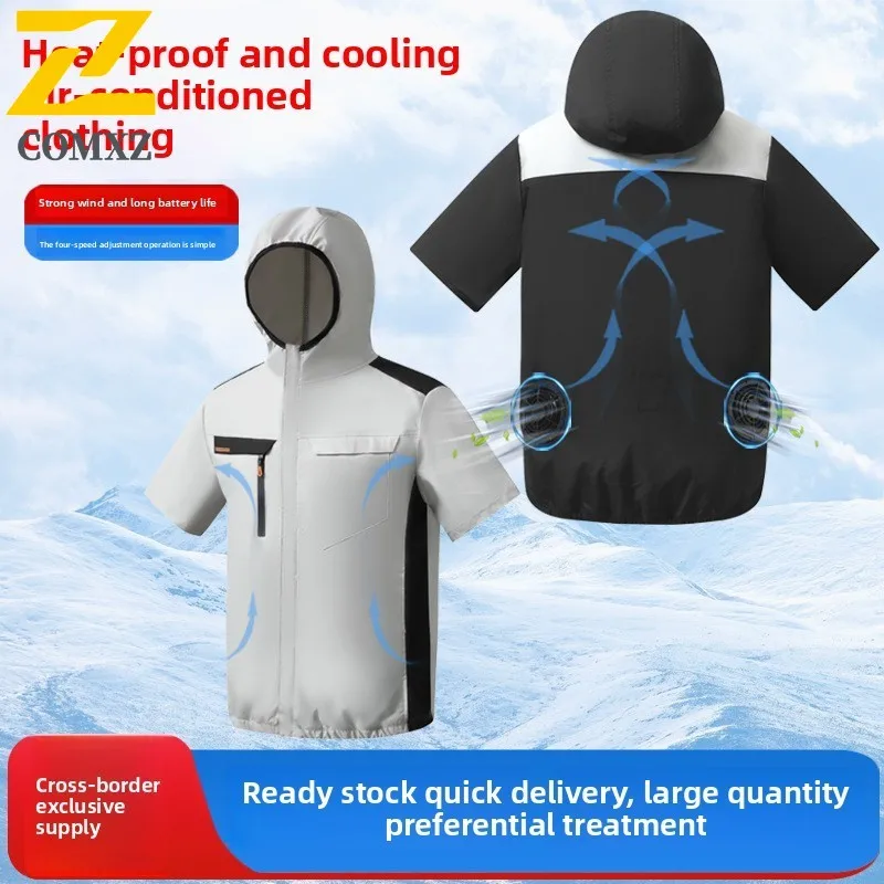 Men's Summer New Color Blocked Air Conditioning Suit Short Sleeve Cooling Fan Suit Outdoor Fishing Camping Air Conditioning Suit
Men's Summer New Color Blocked Air Conditioning Suit Short Sleeve Cooling Fan Suit Outdoor Fishing Camping Air Conditioning Suit