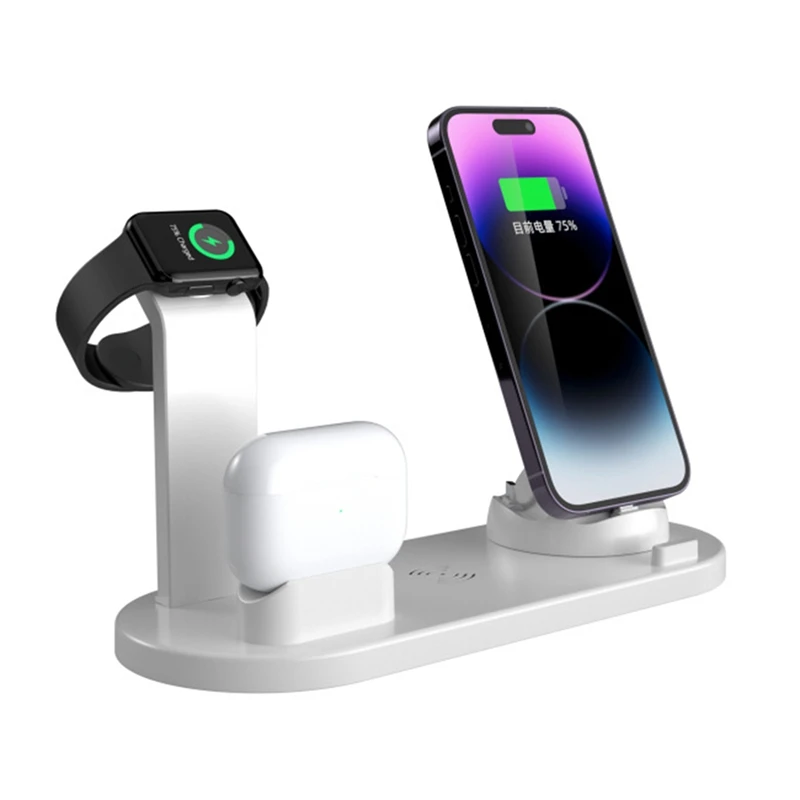 JAJA 15W 4 In 1 Wireless Charger Stand Pad For Iphone 14 13 12 11 XR For Apple Watch Pro Fast Charging Dock Station
JAJA 15W 4 In 1 Wireless Charger Stand Pad For Iphone 14 13 12 11 XR For Apple Watch Pro Fast Charging Dock Station