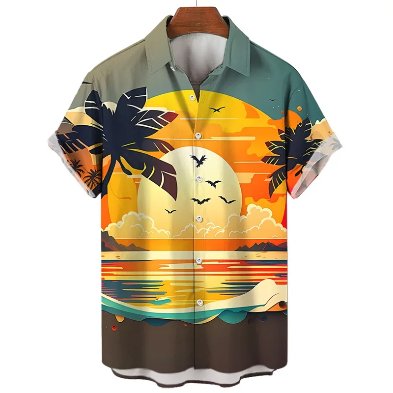 3D Printed Coconut Tree Hawaiian Shirt For Men Casual Short Sleeve Button Down Beach Shirts Clothing Men Summer Vacation Shirt
3D Printed Coconut Tree Hawaiian Shirt For Men Casual Short Sleeve Button Down Beach Shirts Clothing Men Summer Vacation Shirt