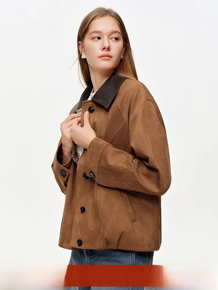 Женская свободная куртка California Sunset Barn из искусственной кожи и бархата, весна 2026, повседневная, цветная
Женская свободная куртка California Sunset Barn из искусственной кожи и бархата, весна 2026, повседневная, цветная