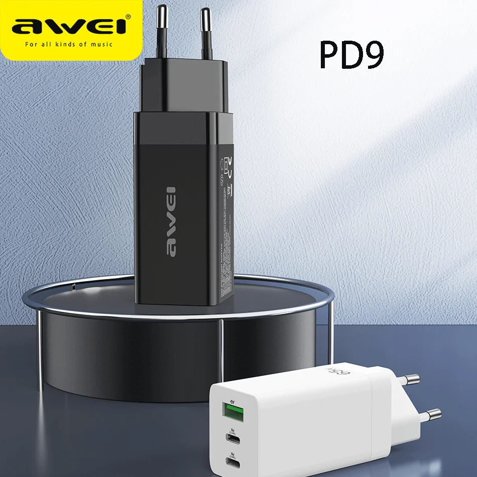 Awei Charger PD9 EU 20W Portable Fast Charger USB+Lightning Cable for iPhone Mi Charger 3A Mini Travel Charging Adapter
Awei Charger PD9 EU 20W Portable Fast Charger USB+Lightning Cable for iPhone Mi Charger 3A Mini Travel Charging Adapter