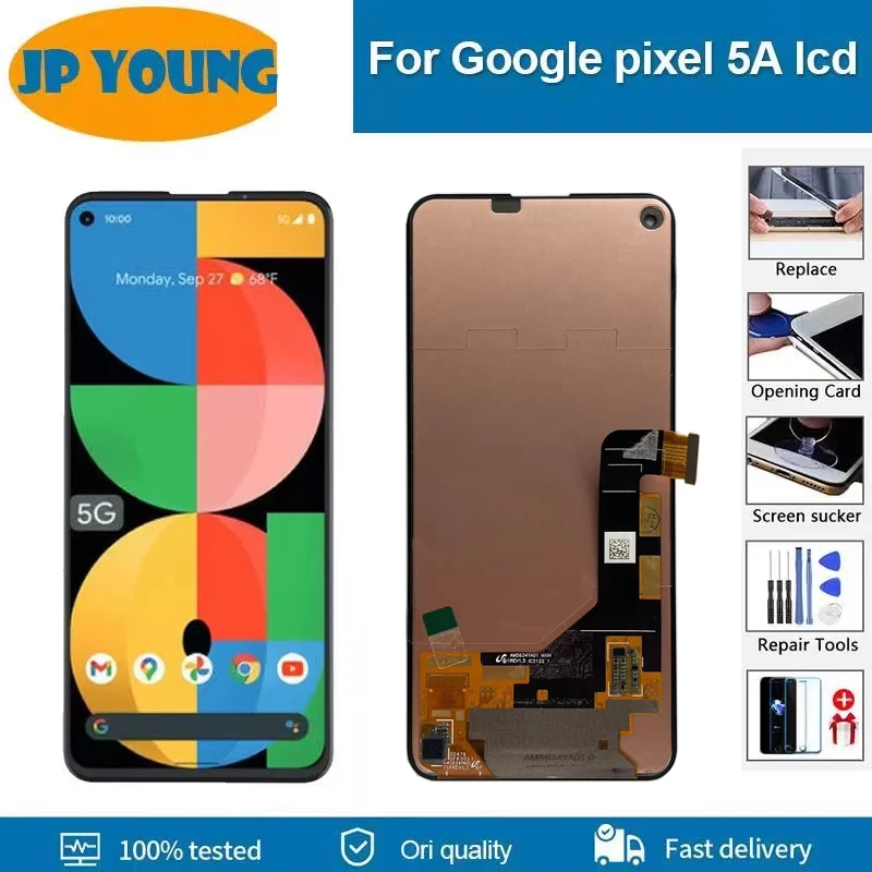 6.34" Amoled For Google Pixel 5a 5G LCD Display Touch Panel Screen Digitizer Assembly G1F8F, G4S1M For Google Pixel 5a LCD
6.34" Amoled For Google Pixel 5a 5G LCD Display Touch Panel Screen Digitizer Assembly G1F8F, G4S1M For Google Pixel 5a LCD