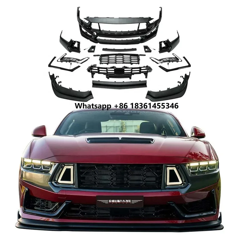 Dark Horse Style LED Light Front Bumper For Mustang Body Kits With New Condition And Fog Light Cut-Outs
Dark Horse Style LED Light Front Bumper For Mustang Body Kits With New Condition And Fog Light Cut-Outs