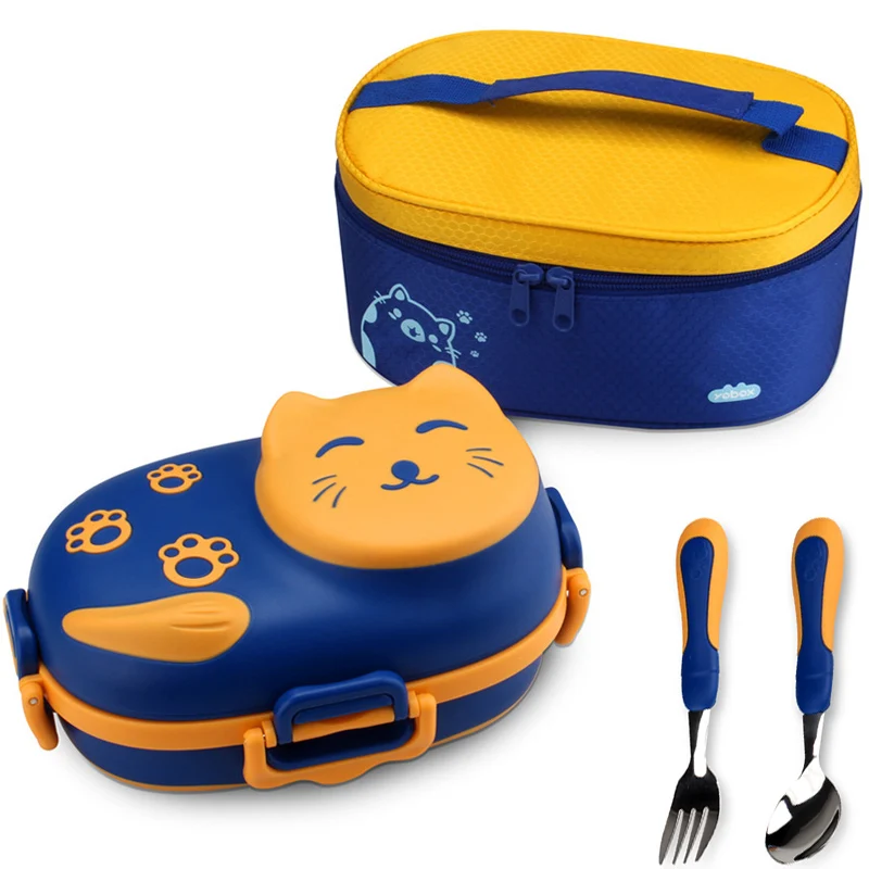 304 Stainless Steel Portable Lunch Box For Kids Student Cartoon Cat Thermal Food Container Travel Picnic Bento Box Tableware Set
304 Stainless Steel Portable Lunch Box For Kids Student Cartoon Cat Thermal Food Container Travel Picnic Bento Box Tableware Set