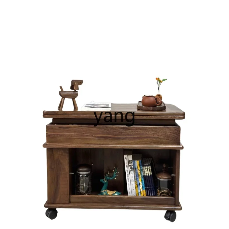 Lmm black walnut movable coffee table household folding dining table lifting storage
Lmm black walnut movable coffee table household folding dining table lifting storage