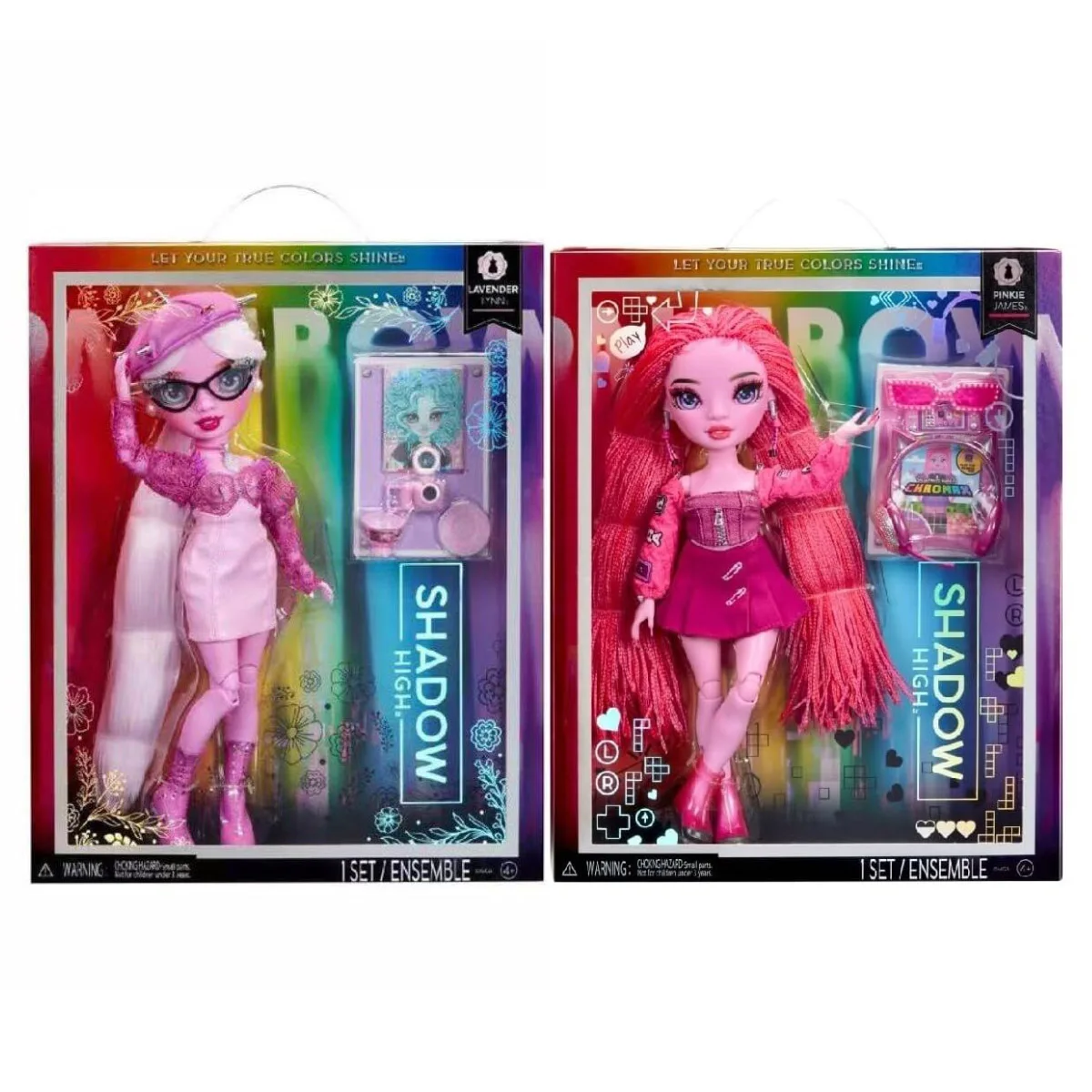 MGA Shadow High Doll Lavender Lynn Pinkie James Jointed Fashion Doll with Accessories Glasses Game Console Collectible Toy
MGA Shadow High Doll Lavender Lynn Pinkie James Jointed Fashion Doll with Accessories Glasses Game Console Collectible Toy