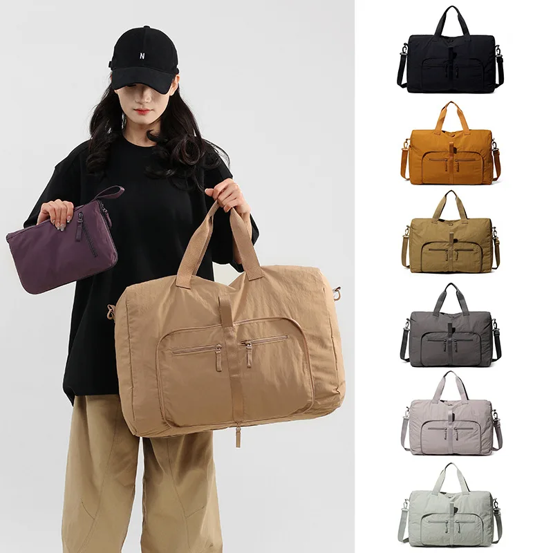 Simple Travel Handbag Large Capacity For Men And Women, Foldable Lightweight Travel Shoulder Bag, Unisex Style Gym Bags Bolsa 가방
Simple Travel Handbag Large Capacity For Men And Women, Foldable Lightweight Travel Shoulder Bag, Unisex Style Gym Bags Bolsa 가방