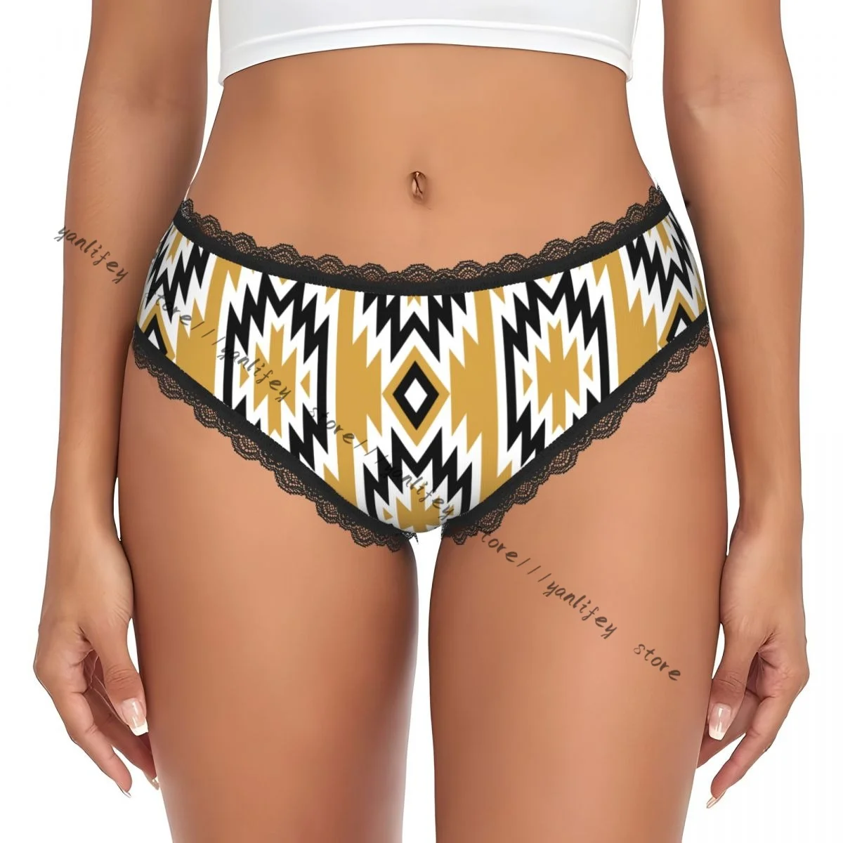 Women Sexy Lace Triangle Panties Ethnic Boho Geometric Low Waist Underwear
Women Sexy Lace Triangle Panties Ethnic Boho Geometric Low Waist Underwear