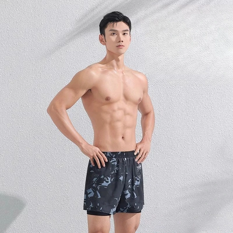 Swimming trunks Men's boxer plus size swimming trunks, professional hot spring swimsuit swimming full set of equipment
Swimming trunks Men's boxer plus size swimming trunks, professional hot spring swimsuit swimming full set of equipment