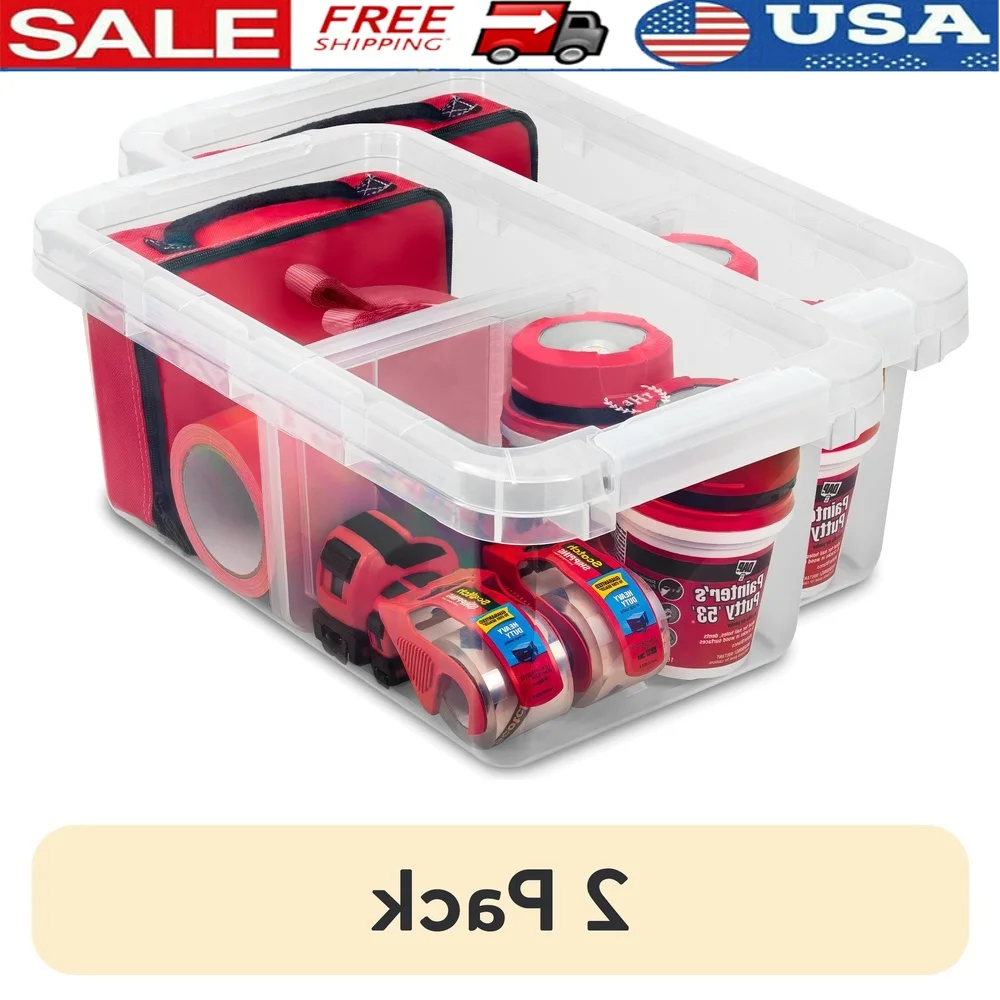 2 Pack 17qt Clear Plastic Storage Bins with Adjustable Dividers Stackable Organizers Bedroom Closet Bathroom Living Room
2 Pack 17qt Clear Plastic Storage Bins with Adjustable Dividers Stackable Organizers Bedroom Closet Bathroom Living Room