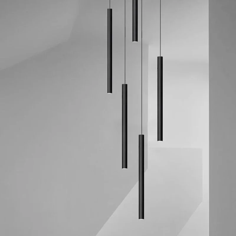 Long LED Pendant Lamp Hanging Modern Living Room Lamp Villa Staircase Pendant Lamp Spotlight Indoor Lighting Tubular Chandelier 
Long LED Pendant Lamp Hanging Modern Living Room Lamp Villa Staircase Pendant Lamp Spotlight Indoor Lighting Tubular Chandelier