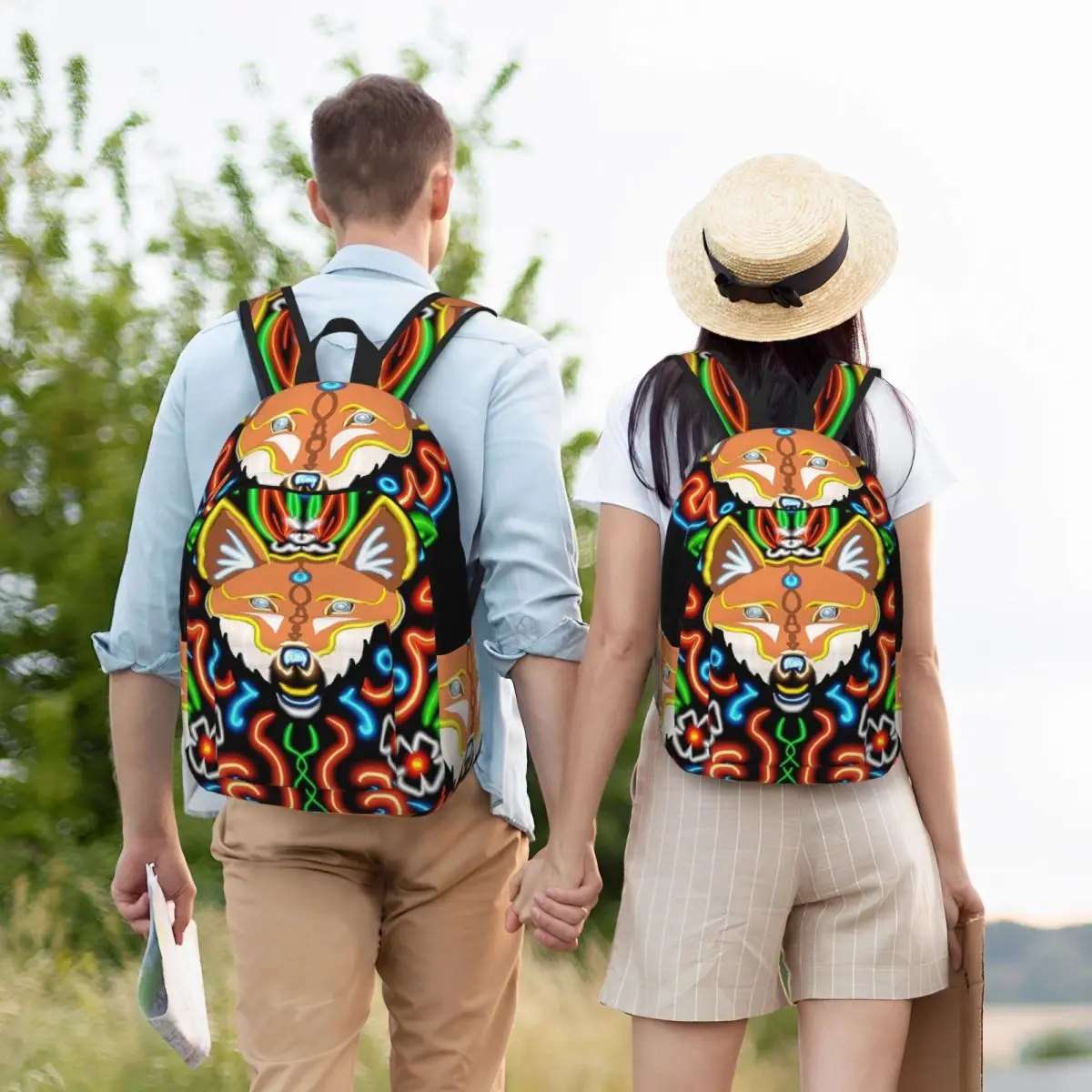 Neon Fox Backpack Student Boys Girls BookBag Kids School Bag Laptop Shoulder Bags for Men Women
Neon Fox Backpack Student Boys Girls BookBag Kids School Bag Laptop Shoulder Bags for Men Women