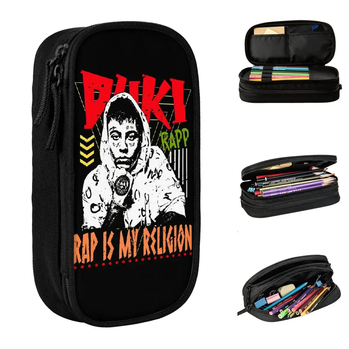 DUKI Hiphop Music Pencil Case Creative Pen Holder Bag Girl Boy Big Capacity School Supplies Cosmetic Pencilcases
DUKI Hiphop Music Pencil Case Creative Pen Holder Bag Girl Boy Big Capacity School Supplies Cosmetic Pencilcases