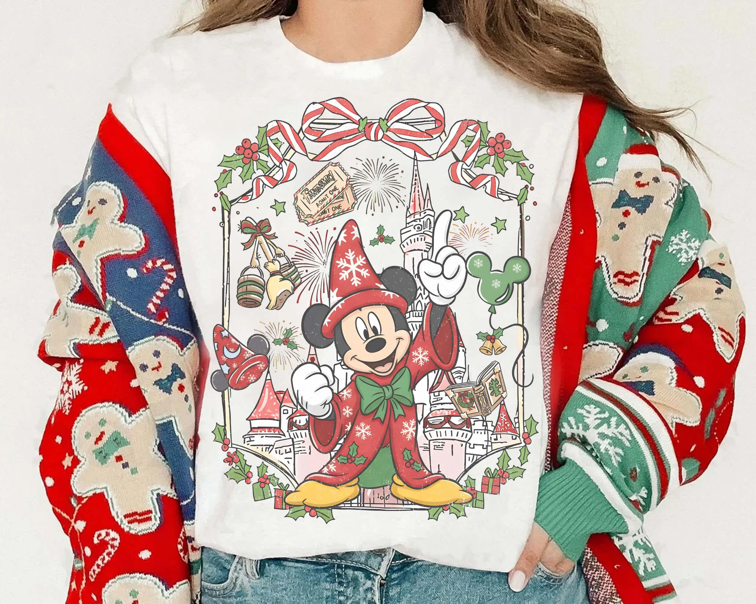 Disney Fantasia Mickey Christmas Light Shirt Mickey Sorcerer Xmas Tee Mickey Wizard Christmas Party 2025
Disney Fantasia Mickey Christmas Light Shirt Mickey Sorcerer Xmas Tee Mickey Wizard Christmas Party 2025