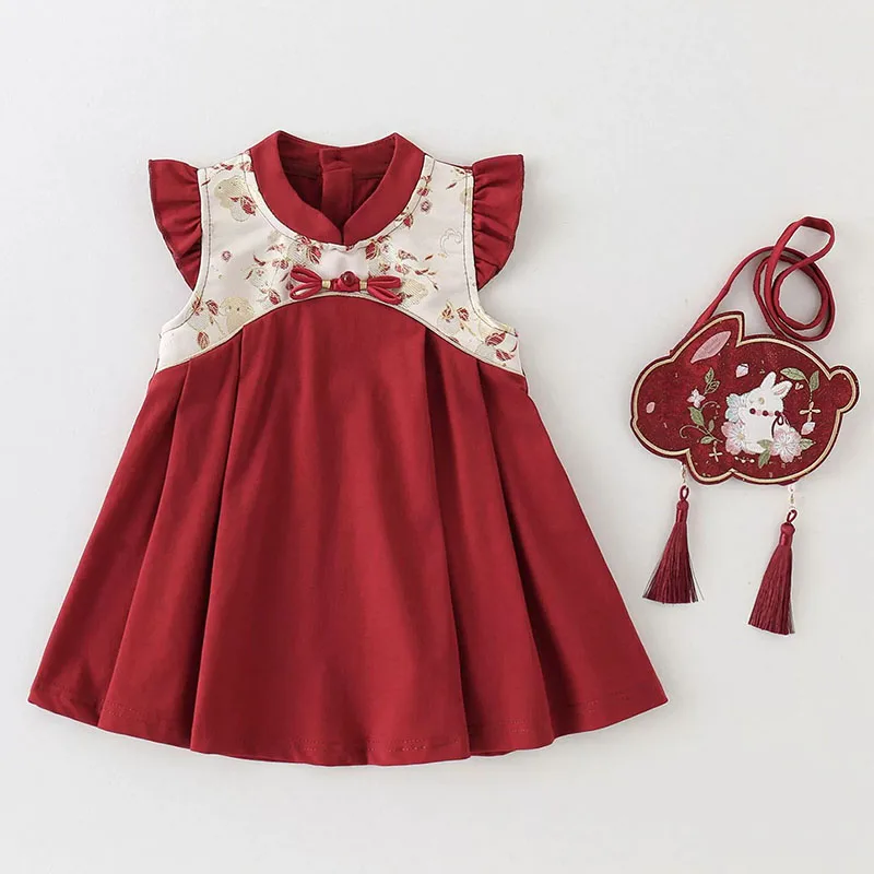 Summer Dresses Newborn Girls Clothes Chinese New Year Red Embroidery Sleeveless Princess Birthday Baby Dress 0 3 Months B308
Summer Dresses Newborn Girls Clothes Chinese New Year Red Embroidery Sleeveless Princess Birthday Baby Dress 0 3 Months B308