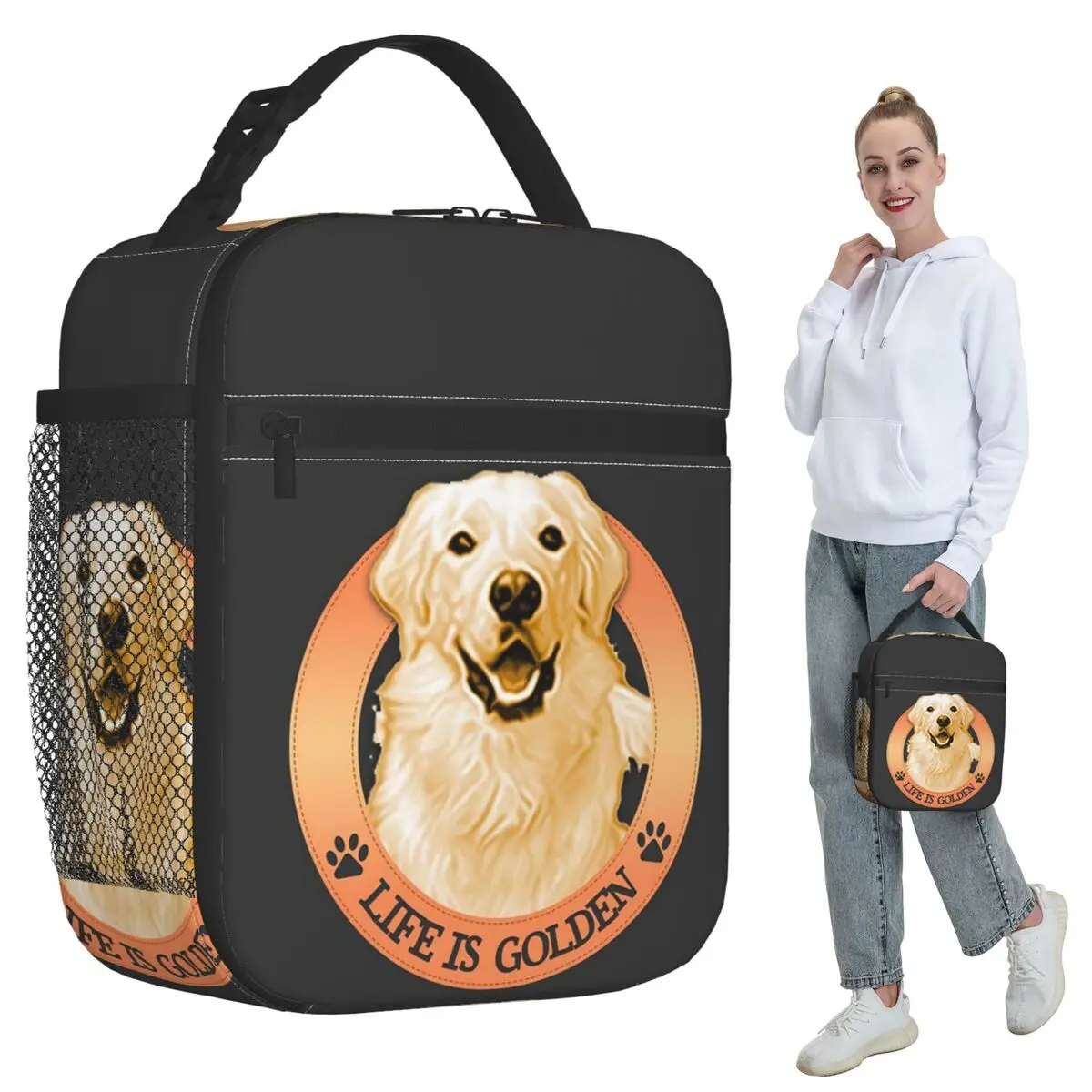 Термосумка для обедов Life Is Golden Retrievers для женщин, офисная термосумка-холодильник, портативный контейнер для еды
Термосумка для обедов Life Is Golden Retrievers для женщин, офисная термосумка-холодильник, портативный контейнер для еды