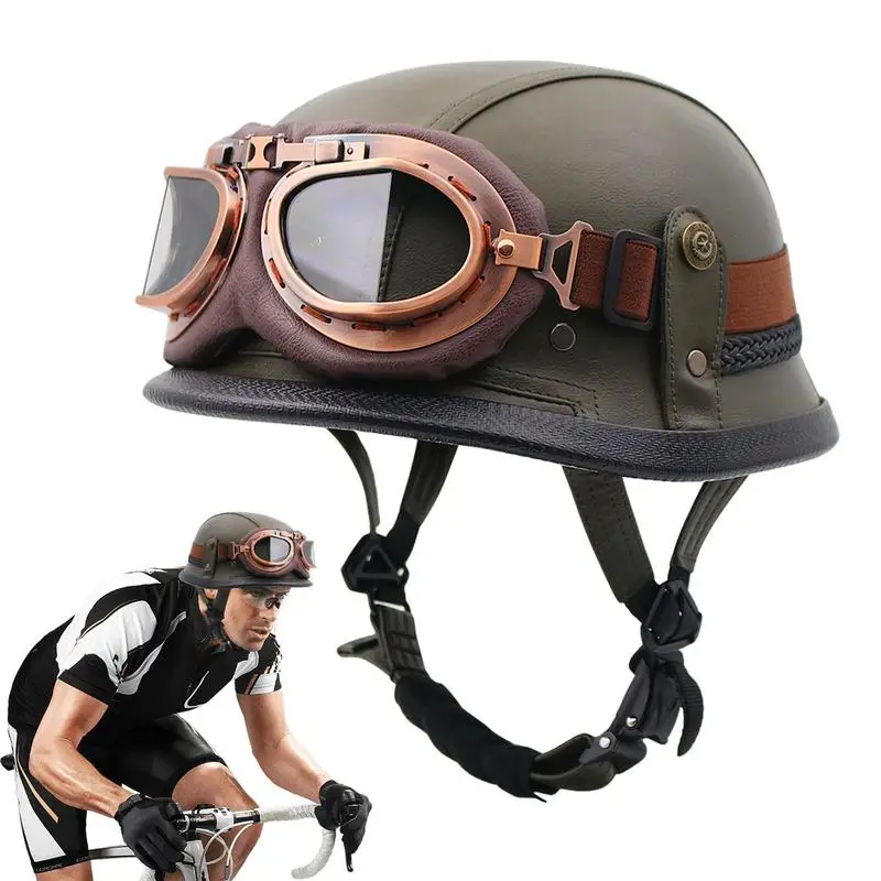 New Motorcycle Helmets German Vintage Motorcycle Accessories Open Face Black Summer Retro Helmets Unisex Helmets With Goggles
New Motorcycle Helmets German Vintage Motorcycle Accessories Open Face Black Summer Retro Helmets Unisex Helmets With Goggles