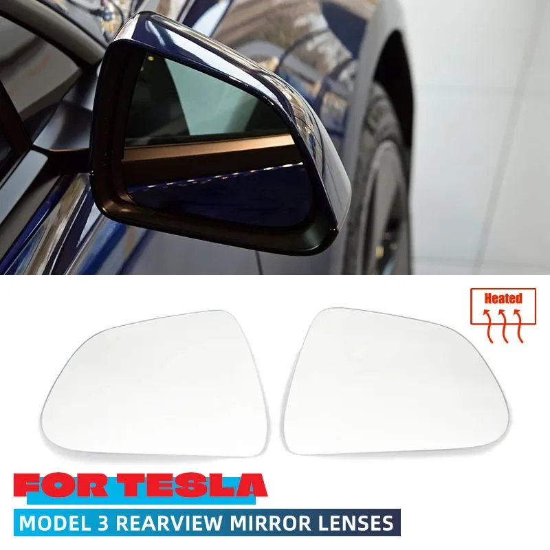 1 Pair Car Front Heated Side Door Wing Rear View Blue Mirror Lens Glass for Tesla Model 3 2017-2020
1 Pair Car Front Heated Side Door Wing Rear View Blue Mirror Lens Glass for Tesla Model 3 2017-2020