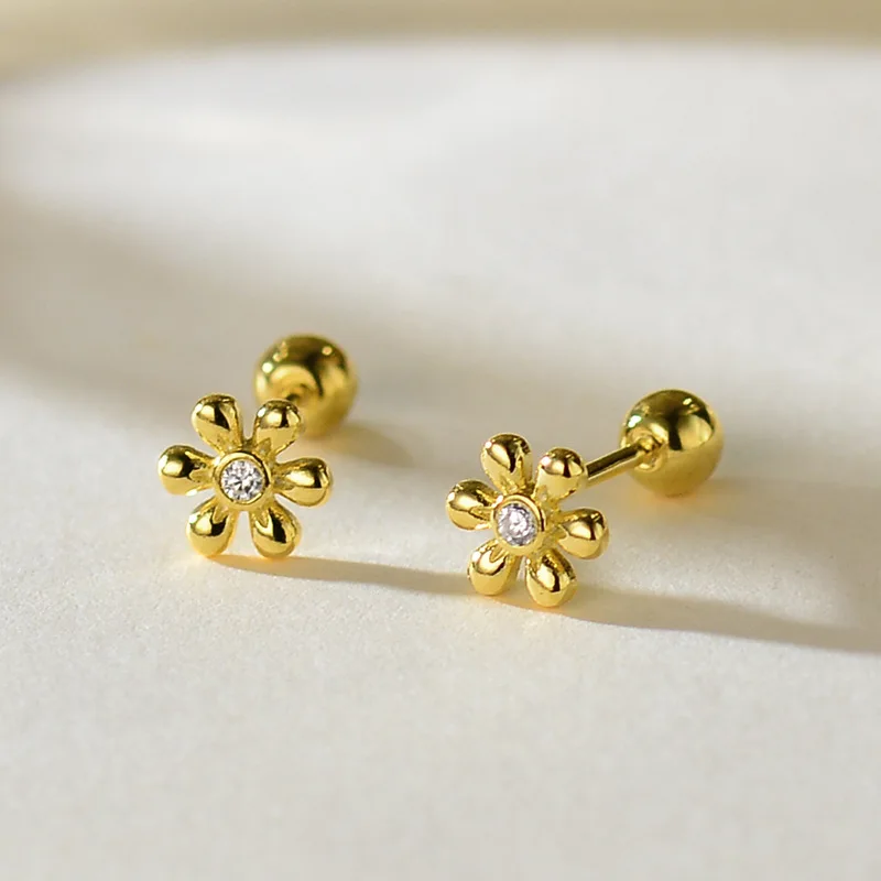 S925 sterling silver diamond-encrusted flower stud earrings ins niche gentle summer fresh small flower jewelry women
S925 sterling silver diamond-encrusted flower stud earrings ins niche gentle summer fresh small flower jewelry women