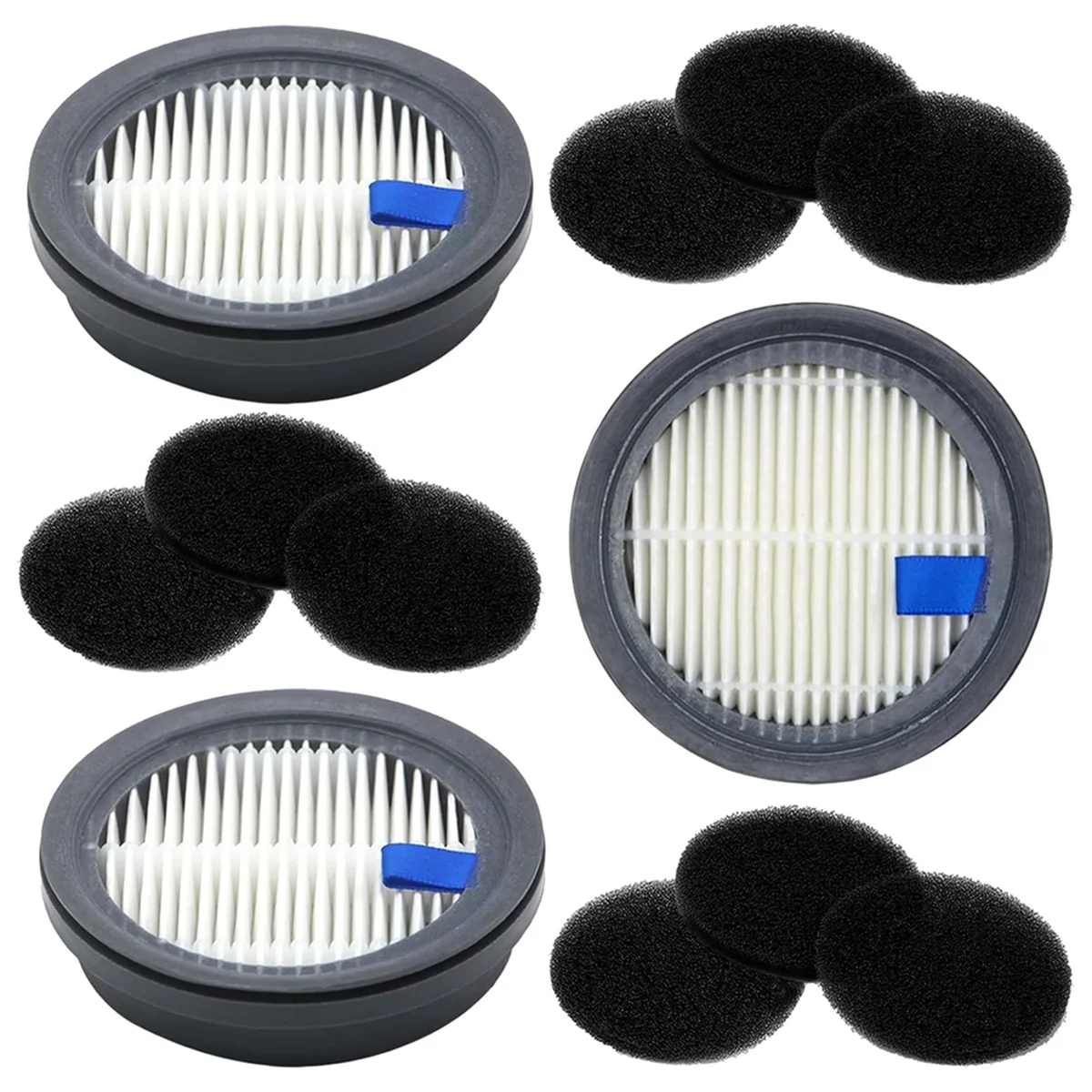 3Pack HEPA Filters and 9Pack Sponge Filters Replacement for Afoddon A200Pro/A200,for NEQUARE S12, S25, S26, S25Pro
3Pack HEPA Filters and 9Pack Sponge Filters Replacement for Afoddon A200Pro/A200,for NEQUARE S12, S25, S26, S25Pro