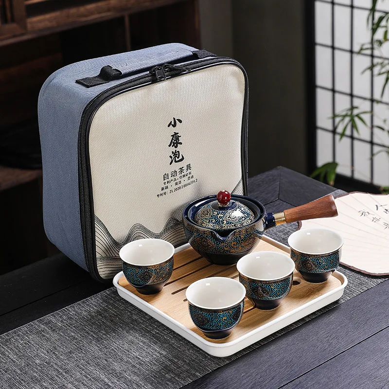 Чайный набор для китайского кунг-фу из песчаника, дорожный чайный набор, подарочный фарфоровый набор с чайником из фиолетовой глины, керамика
Чайный набор для китайского кунг-фу из песчаника, дорожный чайный набор, подарочный фарфоровый набор с чайником из фиолетовой глины, керамика