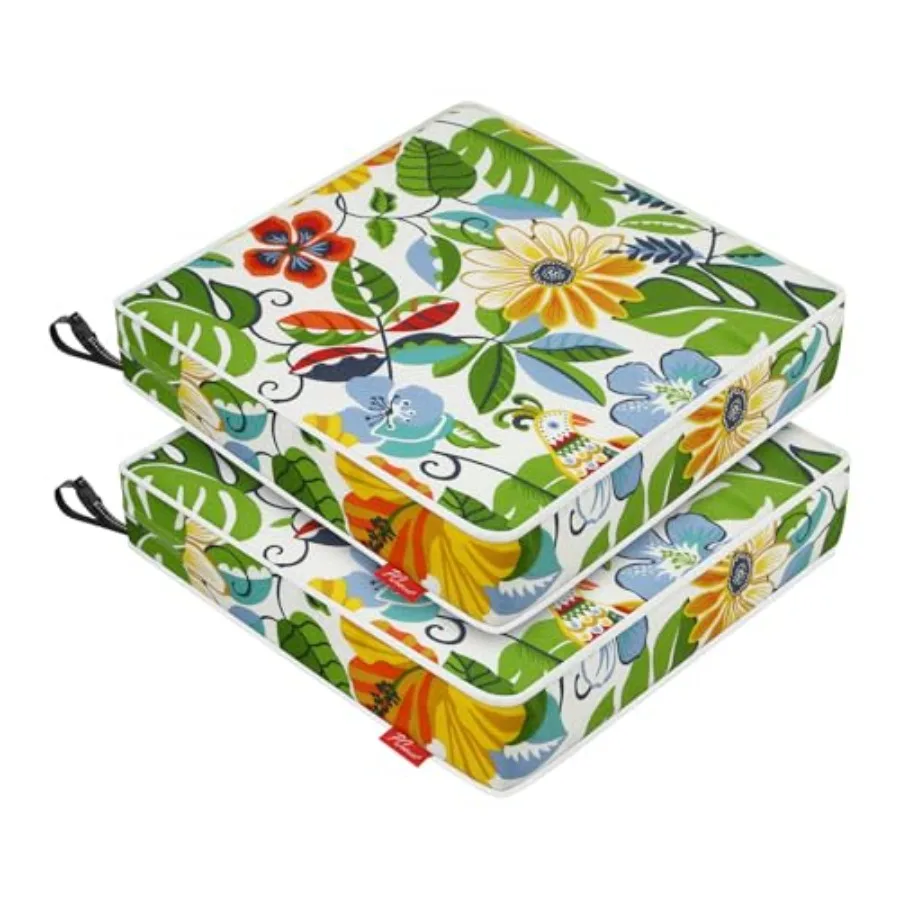 Patio Chair Cushions 19x19 Inch, Water Repellent Outdoor Seat Cushions with Adjustable Straps, Fade Resistant Replacement Cushi
Patio Chair Cushions 19x19 Inch, Water Repellent Outdoor Seat Cushions with Adjustable Straps, Fade Resistant Replacement Cushi