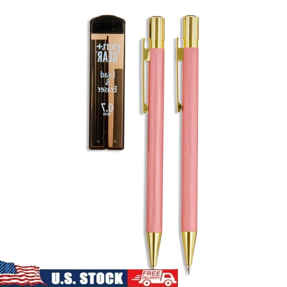 Mechanical Pencil Set 0.7mm 2 Count Smooth Writing No Smudge Black Graphite Refills Built in Erasers Pocket Clip Ideal School
Mechanical Pencil Set 0.7mm 2 Count Smooth Writing No Smudge Black Graphite Refills Built in Erasers Pocket Clip Ideal School