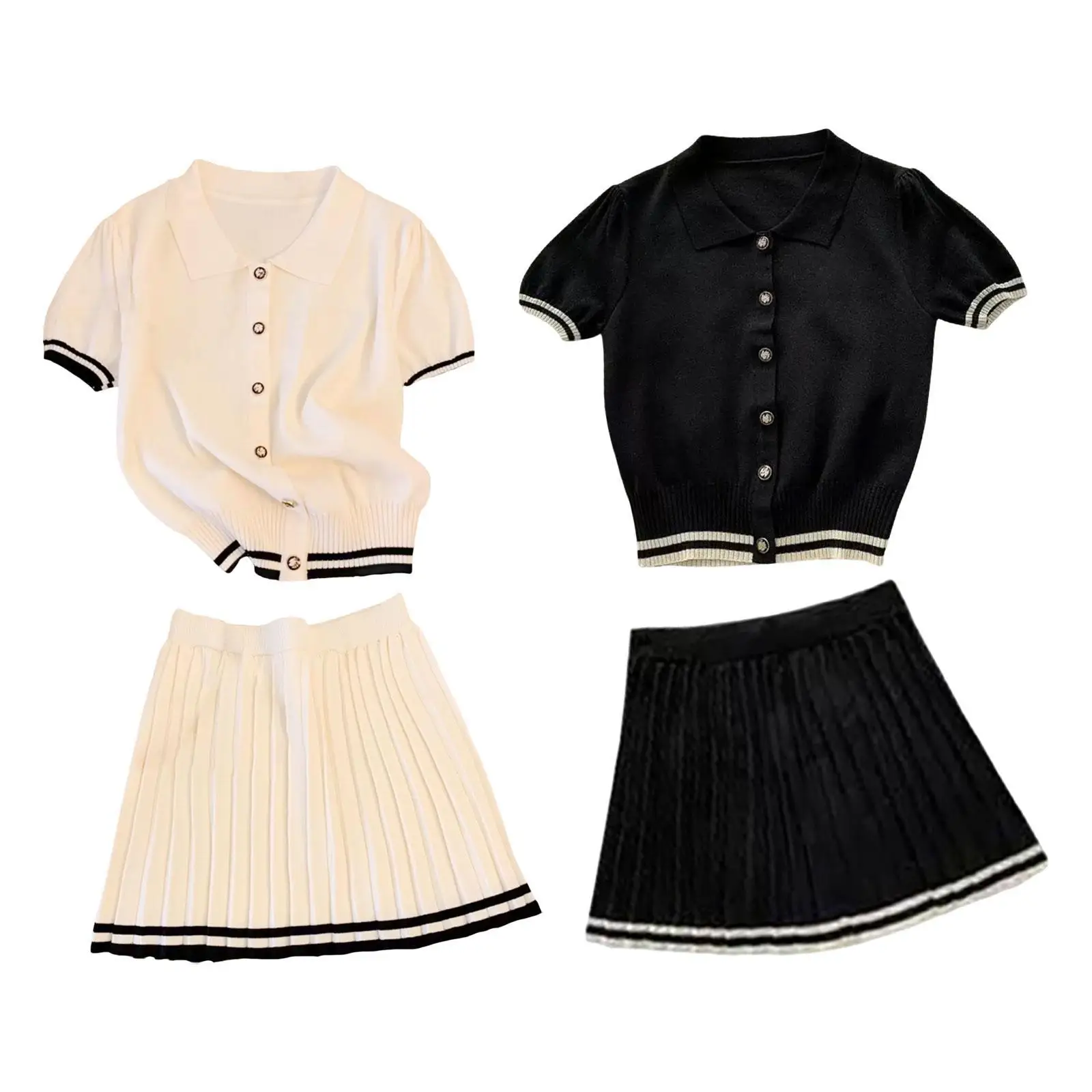 Womens Pleated Skirt Set Lightweight Sports Home Gym Yoga Exercise Outfits Trendy Shirt and Skirt Set Short Skirts A Line Skirt
Womens Pleated Skirt Set Lightweight Sports Home Gym Yoga Exercise Outfits Trendy Shirt and Skirt Set Short Skirts A Line Skirt