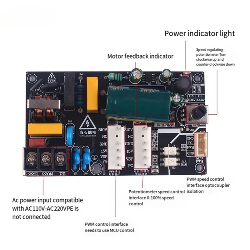New--PWM DC Motor Drive Board Motor Driver For Air Conditioning Stepless Speed Control
New--PWM DC Motor Drive Board Motor Driver For Air Conditioning Stepless Speed Control