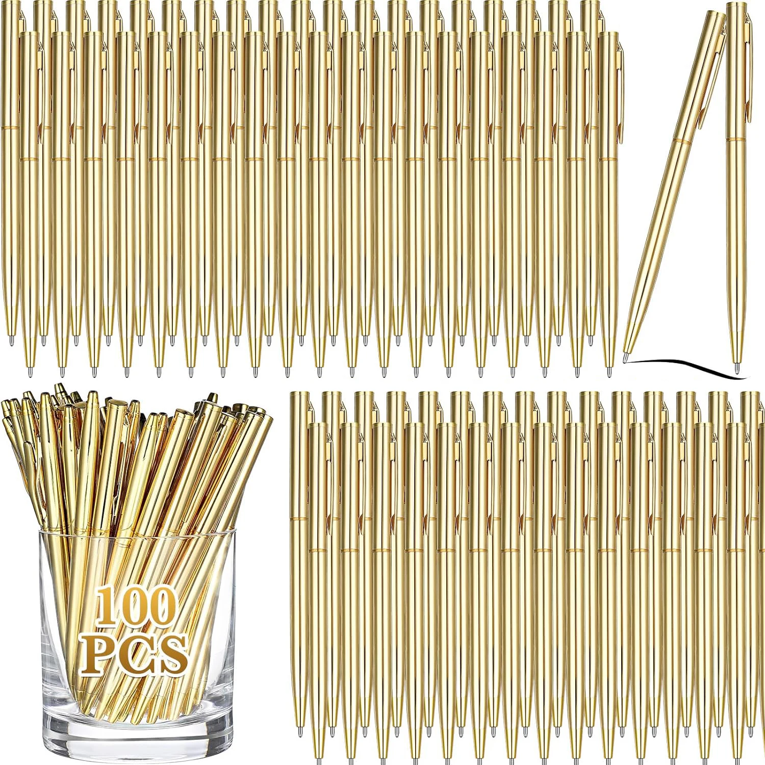 100pcs Metal Ballpoint Pen Rose Gold Pen Custom Logo School&office Supplies Stationery Business Gift Lettering Engraved Name
100pcs Metal Ballpoint Pen Rose Gold Pen Custom Logo School&office Supplies Stationery Business Gift Lettering Engraved Name