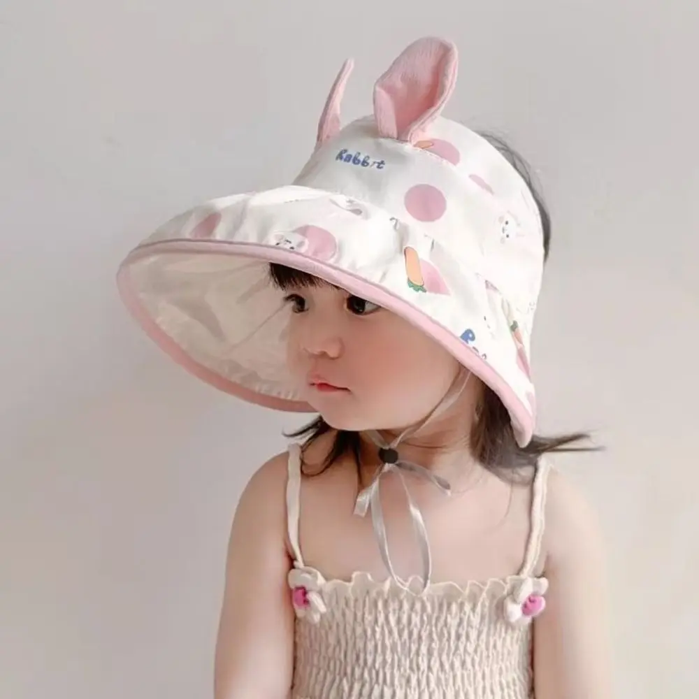 Bunny Ears Children's Sun Hat Polyester Empty Top Cute UV Sun Hat Wind Protection Cartoon Print Children Sunscreen Visors
Bunny Ears Children's Sun Hat Polyester Empty Top Cute UV Sun Hat Wind Protection Cartoon Print Children Sunscreen Visors