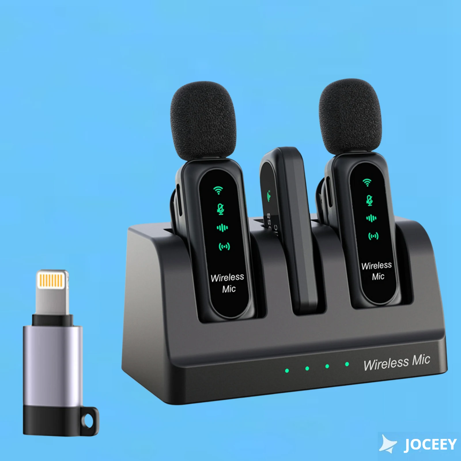 JOCEEY Wireless Lavalier Microphone K7, Noise Cancelling Dual Channel Mic for Live Streaming, TikTok, YouTube, iPhone/Android PC
JOCEEY Wireless Lavalier Microphone K7, Noise Cancelling Dual Channel Mic for Live Streaming, TikTok, YouTube, iPhone/Android PC