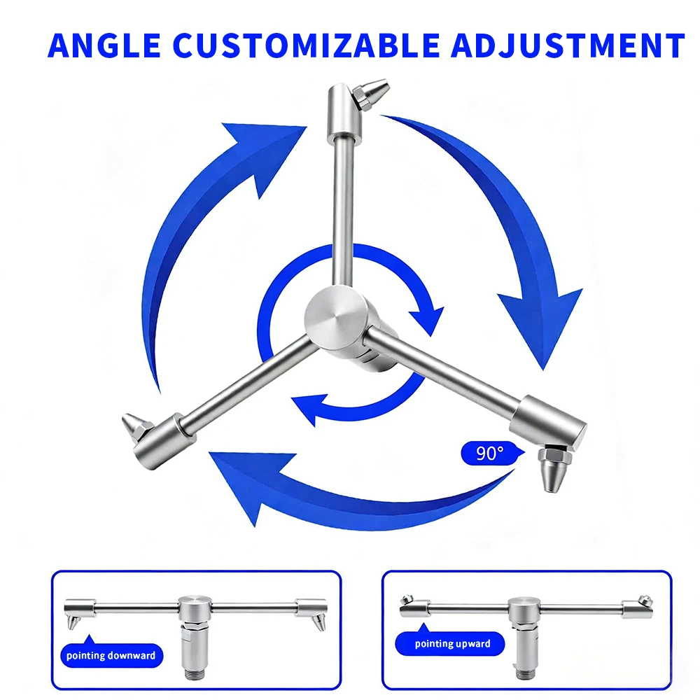 SS304 360° Rotating Automatically Washing Nozzle Flat Fan/ Cone Model High Pressure Cleaning Quick Washing
SS304 360° Rotating Automatically Washing Nozzle Flat Fan/ Cone Model High Pressure Cleaning Quick Washing