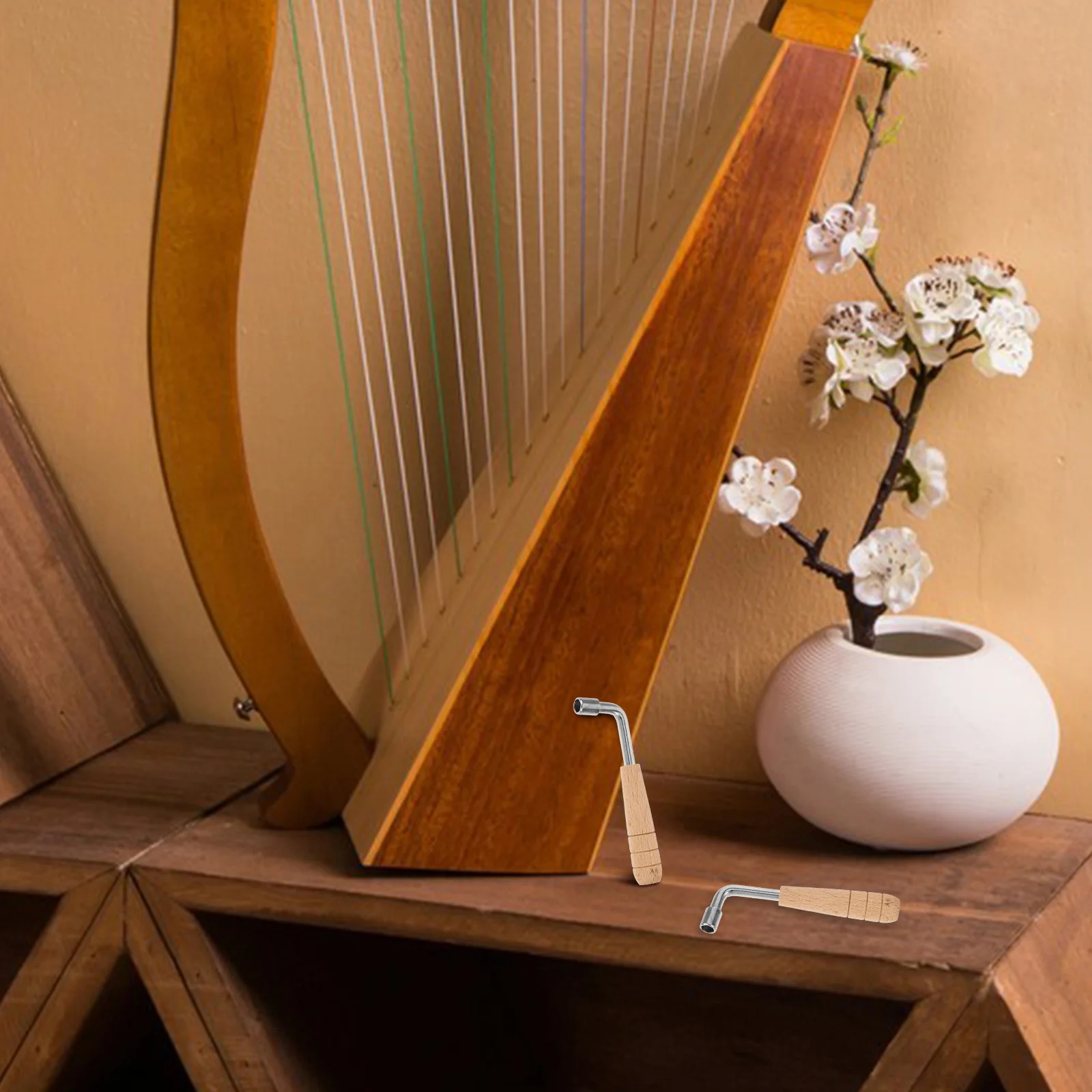 2 шт. настроечный ключ с деревянной ручкой для арфы-лиры, размер 35x115, подходит для шестиугольных колышек, надежный набор струнных музыкальных инструментов
2 шт. настроечный ключ с деревянной ручкой для арфы-лиры, размер 35x115, подходит для шестиугольных колышек, надежный набор струнных музыкальных инструментов