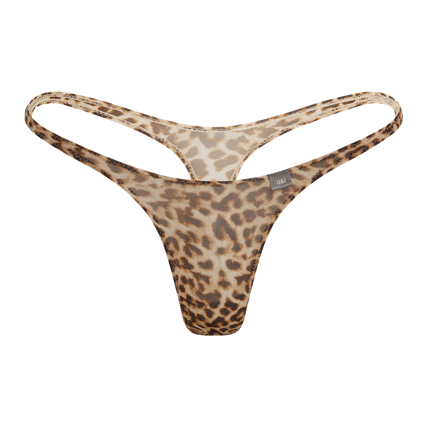 U&I sexy thong for women showing buttocks personalized print leopard print ultra-thin nylon hot trend lover T underwear
U&I sexy thong for women showing buttocks personalized print leopard print ultra-thin nylon hot trend lover T underwear