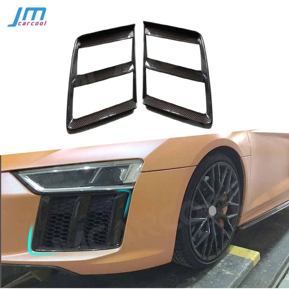 Real Dry Carbon Fiber for Audi R8 2016-2018 Front Bumper Air Intake Cover Foglamp Mesh Grill Frame Vent Trim FRP Car Accessories
Real Dry Carbon Fiber for Audi R8 2016-2018 Front Bumper Air Intake Cover Foglamp Mesh Grill Frame Vent Trim FRP Car Accessories