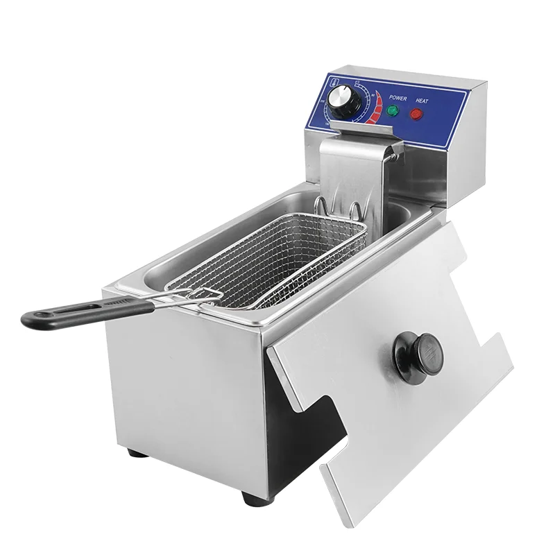 Commercial Chips Fries Fish Donuts Chicken Electric Fryer Single Cylinder Standing Small Electric Fryer
Commercial Chips Fries Fish Donuts Chicken Electric Fryer Single Cylinder Standing Small Electric Fryer