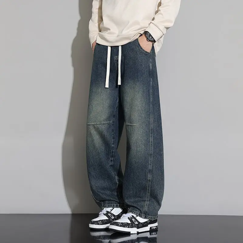 Spring 2026 Men's Wide Leg Jeans Faionable Casual Comfortable Versatile Trendy Hong Kong Sle Brandl Stand Fit
Spring 2026 Men's Wide Leg Jeans Faionable Casual Comfortable Versatile Trendy Hong Kong Sle Brandl Stand Fit