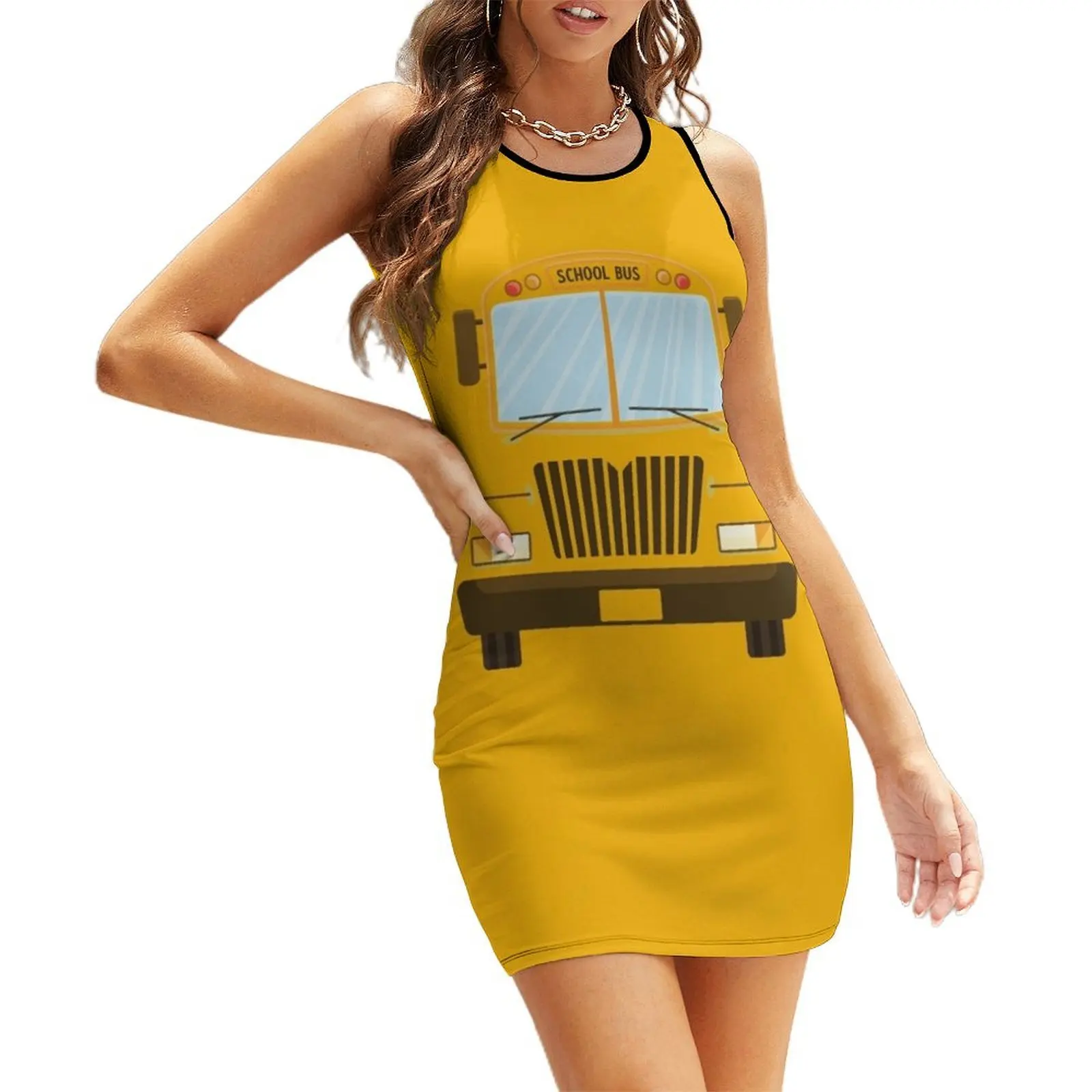 School Bus Simple and easy Halloween Costume Sleeveless Sundress dresses for women 2025 Woman fashion Dress woman
School Bus Simple and easy Halloween Costume Sleeveless Sundress dresses for women 2025 Woman fashion Dress woman