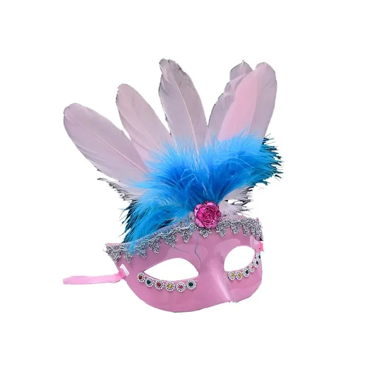Halloween mask princess half face masquerade feather mask party adult mask child cute
Halloween mask princess half face masquerade feather mask party adult mask child cute