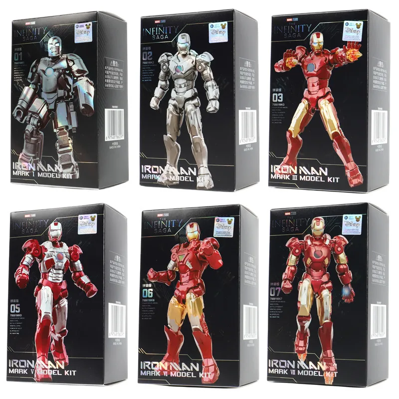 Fondjoy Marvel figure Splicing toys iron man MK1 MK2 MK3 MK4 MK5 MK6 MK7 Action figure model Birthday gift for children
Fondjoy Marvel figure Splicing toys iron man MK1 MK2 MK3 MK4 MK5 MK6 MK7 Action figure model Birthday gift for children