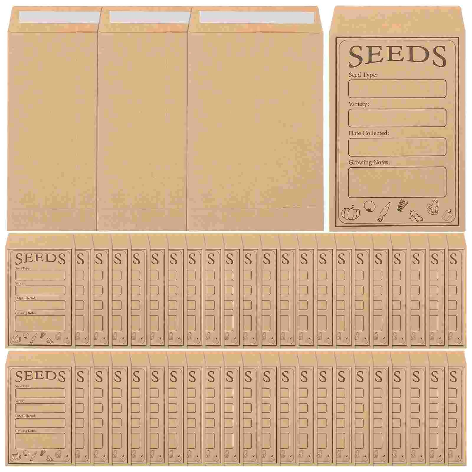 50 Pcs Seed Storage Bags Packets Envelopes Cash Paper Supplies Small Packing Coin
50 Pcs Seed Storage Bags Packets Envelopes Cash Paper Supplies Small Packing Coin