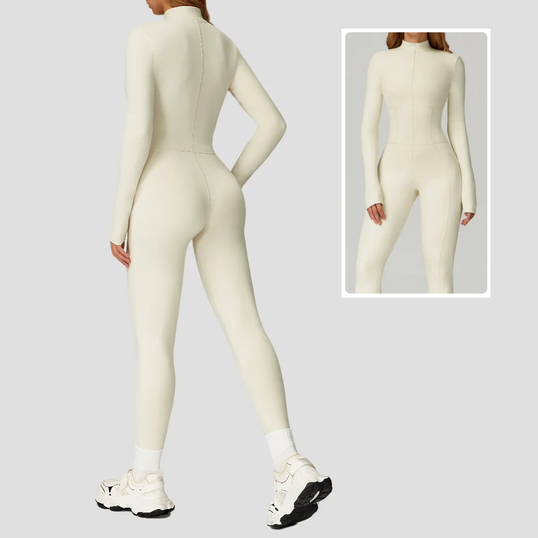 Sports Fitness Peach Hip Jumpsuit Warm Zipper Pants Long Sleeve One-piece Running Casual Dance Workout Clothes Gym Yoga Outfi
Sports Fitness Peach Hip Jumpsuit Warm Zipper Pants Long Sleeve One-piece Running Casual Dance Workout Clothes Gym Yoga Outfi